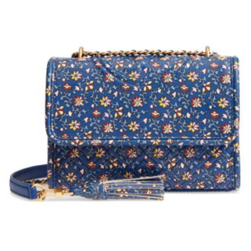 Tory Burch♥️NEW♥️Fleming blue wild pansy